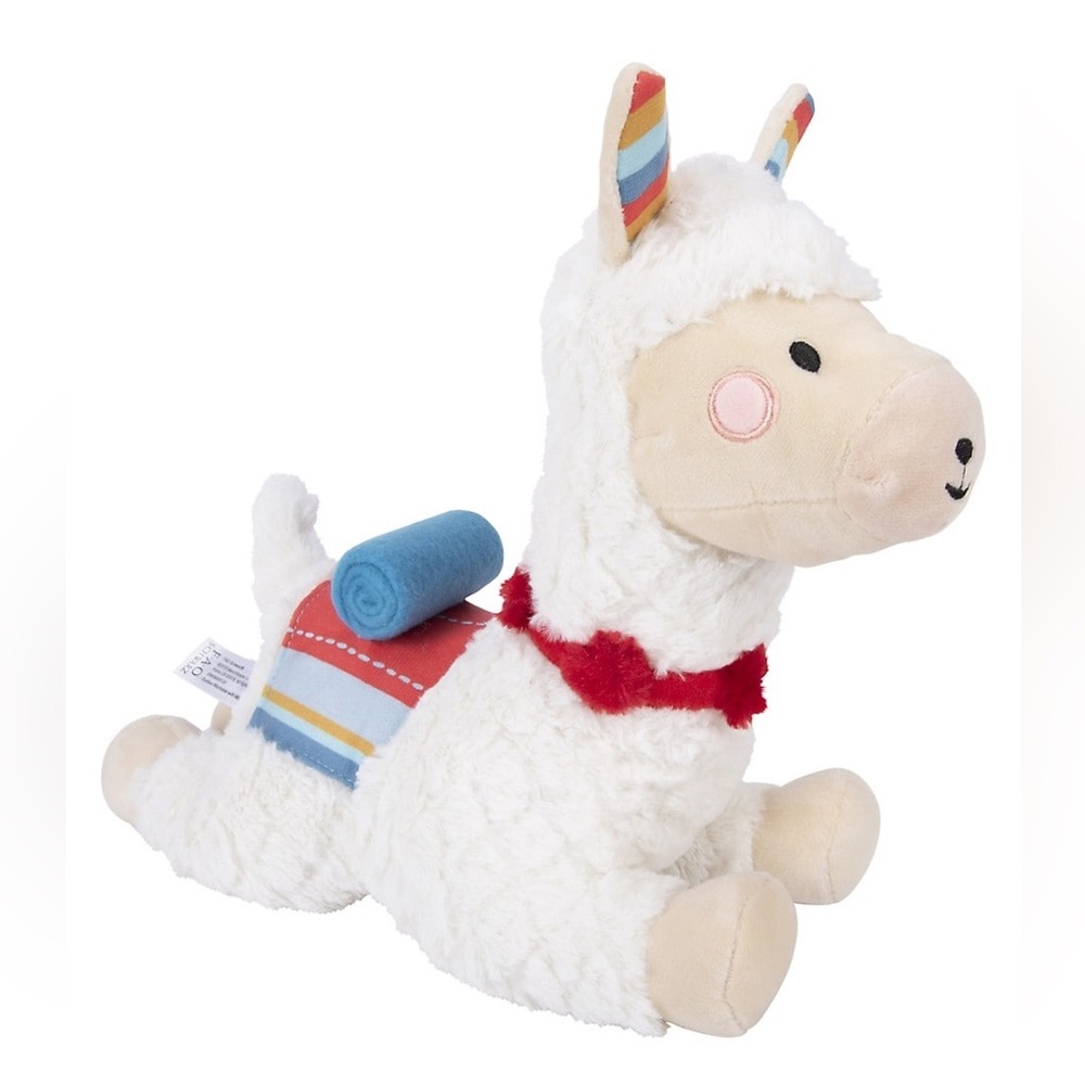 NWT FAO Schwarz 10-inch Toy Plush Llama- Stuffed Animal.. New With Tag.